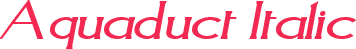 Aquaduct Italic